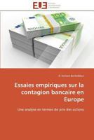 Essaies Empiriques Sur La Contagion Bancaire En Europe 3841780113 Book Cover