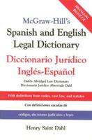 McGraw-Hill's Spanish and English Legal Dictionary : Diccionario Juridico Ingles-Espanol 0071415297 Book Cover