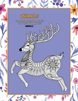 Mandala Coloring Books for Adults for Pens and Markers - Animals B08WP8DSV2 Book Cover