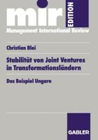 Stabilitat Von Joint Ventures in Transformationslandern 3409121943 Book Cover