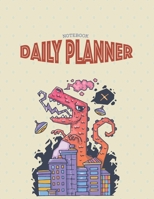 Daily planner notebook: Daily planner Notebook with Cute Cartoon cover Extra large (8.5 x 11) inches, 110 pages, Daily planner notebook 1710162953 Book Cover