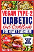 Vegan Type 2 Diabetic Diet Cookbook for Newly Diagnosed: Quick and Healthy 30-day Meal plan with Balanced Low sugar, Low carb, Plant-based Recipes to B0CV7WMTKQ Book Cover