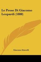 Le Prose Di Giacomo Leopardi 1166751902 Book Cover