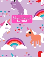 Sketchbook for Kids: Unicorn Large Sketch Book for Drawing, Writing, Painting, Sketching, Doodling and Activity Book- Birthday and Christmas Gift ... Teens and Women - Nathalie Modern Press # 027 1655743554 Book Cover