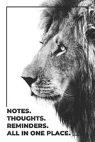 Be Strong and Courageous. Notes. Thoughts. Reminders. All in one place.: Notebook for the mind on the go. 1098943651 Book Cover