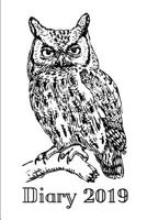 Diary 2019: Colour Your Own Owl Cover 1726635732 Book Cover