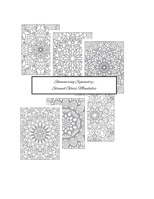 Shimmering Symmetry: Stained Glass Mandalas B0FBNTTB31 Book Cover