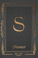 S: Letter Journal Monogram Minimalist Lined Notebook To Do List Undated Daily Planner for Personal and Business Activities with Check Boxes to Help ... to Get Organized (9 x 6 inches 120 pages) 1679385410 Book Cover