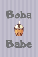 Boba Babe Notebook gift idea for Bubble Tea Lovers, girlfriend, boyfriend and family: Hilarious lined Blank pages notebook for taking notes and jotting down ideas 1676280227 Book Cover