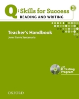 Q: Skills for Success: Reading & Writing 3 Teacher's Handbook [With CDROM] 0194756297 Book Cover