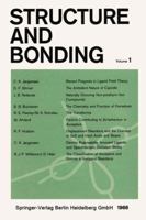 Structure and Bonding, Volume 1 354003675X Book Cover