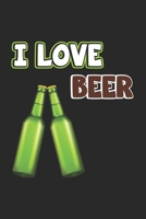 I Love Beer: Notizbuch Geschenk-Idee - Karo - A5 - 120 Seiten 1087329531 Book Cover