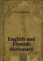 English and Finnish Dictionary 5518509154 Book Cover