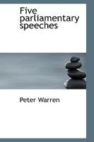 Five Parliamentary Speeches 1110848900 Book Cover