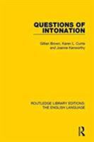 Questions of Intonation 1138918210 Book Cover