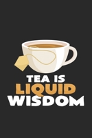 Tea is liquid wisdom: 6x9 Tea - dotgrid - dot grid paper - notebook - notes 1686595433 Book Cover