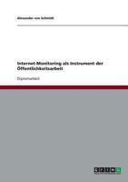 Internet-Monitoring als Instrument der Öffentlichkeitsarbeit 3638698025 Book Cover