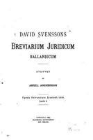 David Svenssons Breviarium Juridicum Hallandicum 1533667950 Book Cover