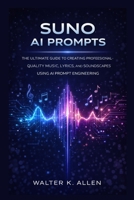 SUNO AI PROMPTS: THE ULTIMATE GUIDE TO CREATING PROFESSIONAL-QUALITY MUSIC, LYRICS, AND SOUNDSCAPES USING AI PROMPT ENGINEERING B0GFN5WS67 Book Cover