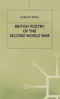 British Poetry of the Second World War 0333369491 Book Cover