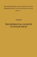 The Differential Geometry of Finsler Spaces 3642516122 Book Cover