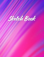 Sketch Book: Notebook for Drawing, Writing, Painting, Sketching and Doodling, A Large 8.5" x 11" Sketchbook for Kids and Adults to Unleash Creativity, Exclusive Abstract Colors Cover 1661172334 Book Cover