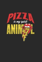 Pizza is my Spirit Animal: Cool Pizza Saying Design Notebook Composition Book Novelty Gift (6x9) Lined Notebook to write in 1674360770 Book Cover