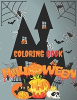 Coloring Book Halloween: Coloring Book Halloween/ different drawings to color / For kids and adults / 8,5 x 11 inches/ Matte finish cover B08GFPM97L Book Cover
