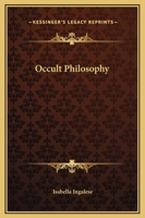 Occult philosophy 0766100308 Book Cover