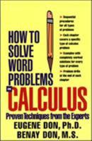 How to Solve Word Problems in Calculus 0071358978 Book Cover