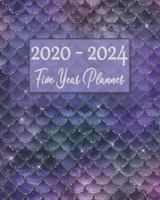 2020-2024 5 Year Planner: Purple Pink & Green Mermaid Theme Design: Monthly Yearly Schedule Organizer (60 Months): Agenda Calendar For The Next 5 Years 1087438675 Book Cover