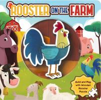 Little Hippo Books Rooster on the Farm | Interactive Toddler Toy and Book with Wooden Puzzle for Kids and Baby | Farm Puzzle Wooden Toy Plus Board ... Farm Animal Baby Book with Wooden Toy Puzzle 1962271013 Book Cover