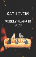 Cats Lovers Weekly Planner: 12 months, 7 days on a page. Neat small size. 1653683724 Book Cover