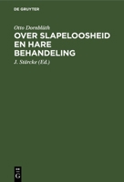 Over slapeloosheid en hare behandeling 3112670515 Book Cover