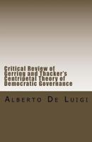 Critical Review of Gerring and Thacker's Centripetal Theory of Democratic Governance 1512278750 Book Cover