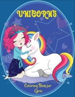 Unicorns coloring book for Girls: 50 Beautiful unicorn coloring page B08KJZWDBT Book Cover