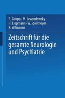 Zeitschrift Fur Die Gesamte Neurologie Und Psychiatrie: Originalien 3662426560 Book Cover