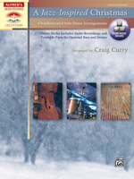 A Jazz-Inspired Christmas: Solo Piano Arrangements with Optional Bass and Drum Parts (Book & CD) (Sacred Performer Collections) 0739081411 Book Cover