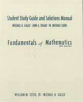 Fundamentals of Mathematics Student Manual 0139315373 Book Cover
