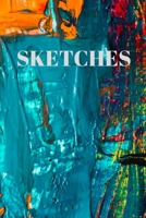 Sketches: 90 Pages of 6 X 9 Inch Bound Top Half White Blank Bottom Half College Ruled 1692566156 Book Cover