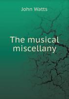 The Musical Miscellany 5518917651 Book Cover