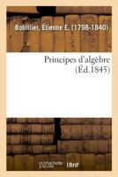 Principes d'Alg�bre 2019324318 Book Cover