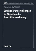 Zinsanderungswirkungen in Modellen Der Investitionsrechnung 3409131817 Book Cover