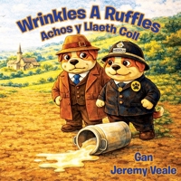 Wrinkles A Ruffles: Achos y Llaeth Coll: Llyfr Plant Wedi'i Lliwio'n Hardd am Gwn, Cymru, Anturiaethau, Dirgelwch, Am Fwyd, Ailgylchu a Dysgu a ... Gwely, Gwyliau a Hanner Tymor (Welsh Edition) B0GP7SXN6M Book Cover