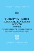 Rigidity in Higher Rank Abelian Group Actions, Volume I: Introduction and Cocycle Problem 0521879094 Book Cover