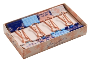 Jane Austen-Floral Patterns Binder Clips (Set Of 8)