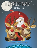 Christmas Coloring - Coloring Book for Kids: 37 Christmas Coloring Pages for Boys and Girls ages 3-8 1710155027 Book Cover
