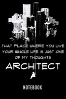 Notebook: Architect smart architectural engineer notebook6x9(100 pages)Blank Lined Paperback Journal For StudentArchitect Notebook for Journaling & Training NotesArchitecture JounalArchitect Gifts Com 1670926877 Book Cover