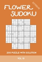 Flower Sudoku extreme 200 Puzzle with solution Vol 10: Variation of Sudoku, which is very similar to Samurai Sudoku. Extremely difficult B08MSKDJ21 Book Cover