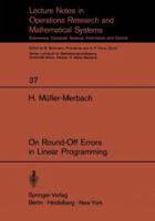 On Round-Off Errors in Linear Programming 3540049606 Book Cover